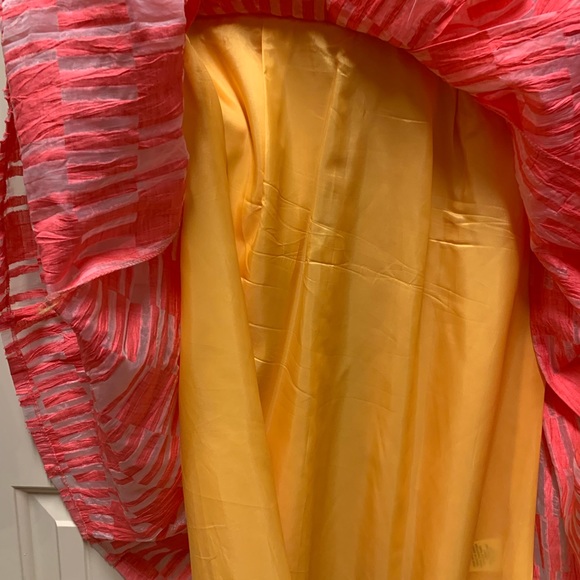 Tracy Reese dress peach & yellow - Picture 4 of 10